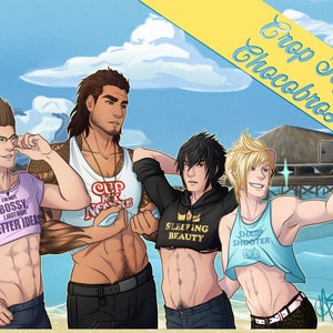 Final Fantasy XV Crop Top Postcards - 5x7&quot;
