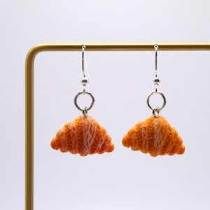 Mini Croissant Earrings |Food Earrings |Snack Earrings |Fun Earrings |Miniature Food Jewelry|Quirky Earrings|Pastry Earrings|Miniatures|