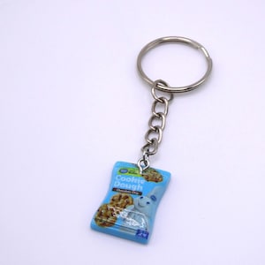 Pillsbury Chocolate Chip Cookie Dough Keychain|Food Keychain|Snack Keychain|Fun Keychain|Miniature Food Keychain|Cookie Keychain|