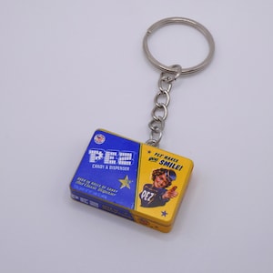 Vintage/Retro PEZ Candy Mini Brands Keychain|Food Keychain |Snack Keychain|Fun Keychain |Miniature Food Keychain |Quirky Keychain|