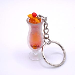 Hard Rock Cafe Orange Tango Mini Marke Schlüsselanhänger|Food Schlüsselanhänger|Snack Schlüsselanhänger|Fun Schlüsselanhänger|Miniatur Food Schlüsselanhänger|Skurriler Schlüsselanhänger|Miniaturen