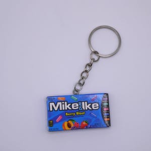 Mike and Ike Berry Blast Mini Brand Keychain |Food Keychain |Snack Keychain|Fun Keychain |Miniature Food Keychain |Quirky Keychain|
