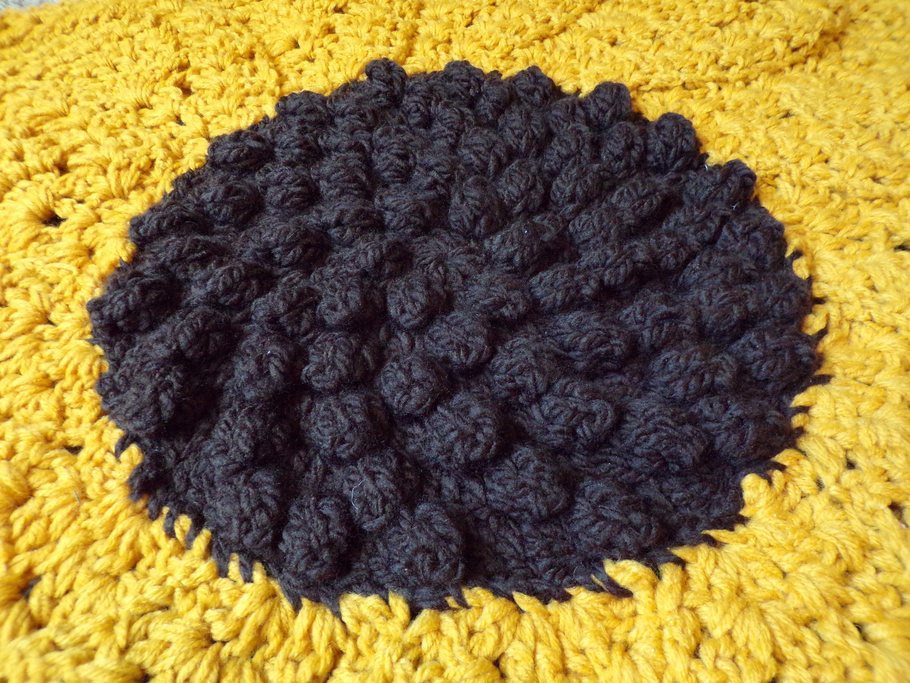 Sunflower Rug/wall Hanging (crocheted) / Spring Decor / Sunflower ...