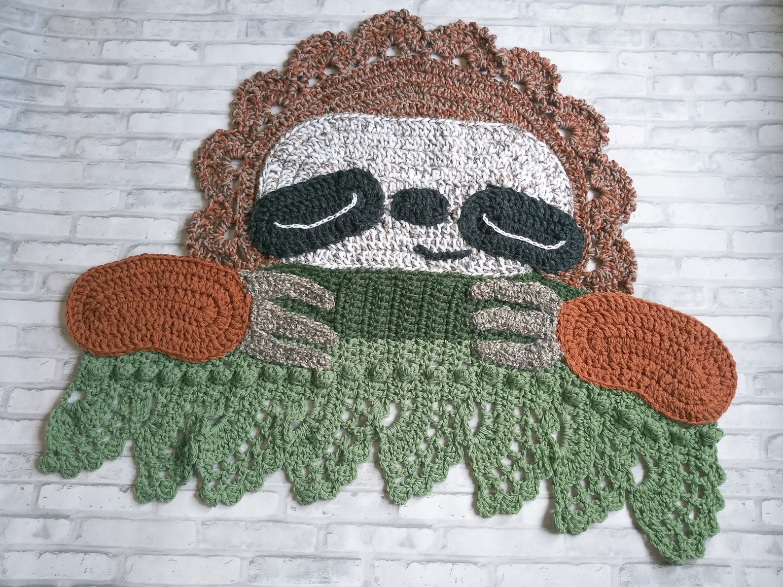 Sloth Nursery Rug Crochet - Etsy