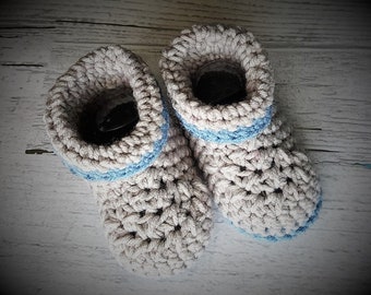 Little baby Booties folded Cuff / Sock like baby shoes