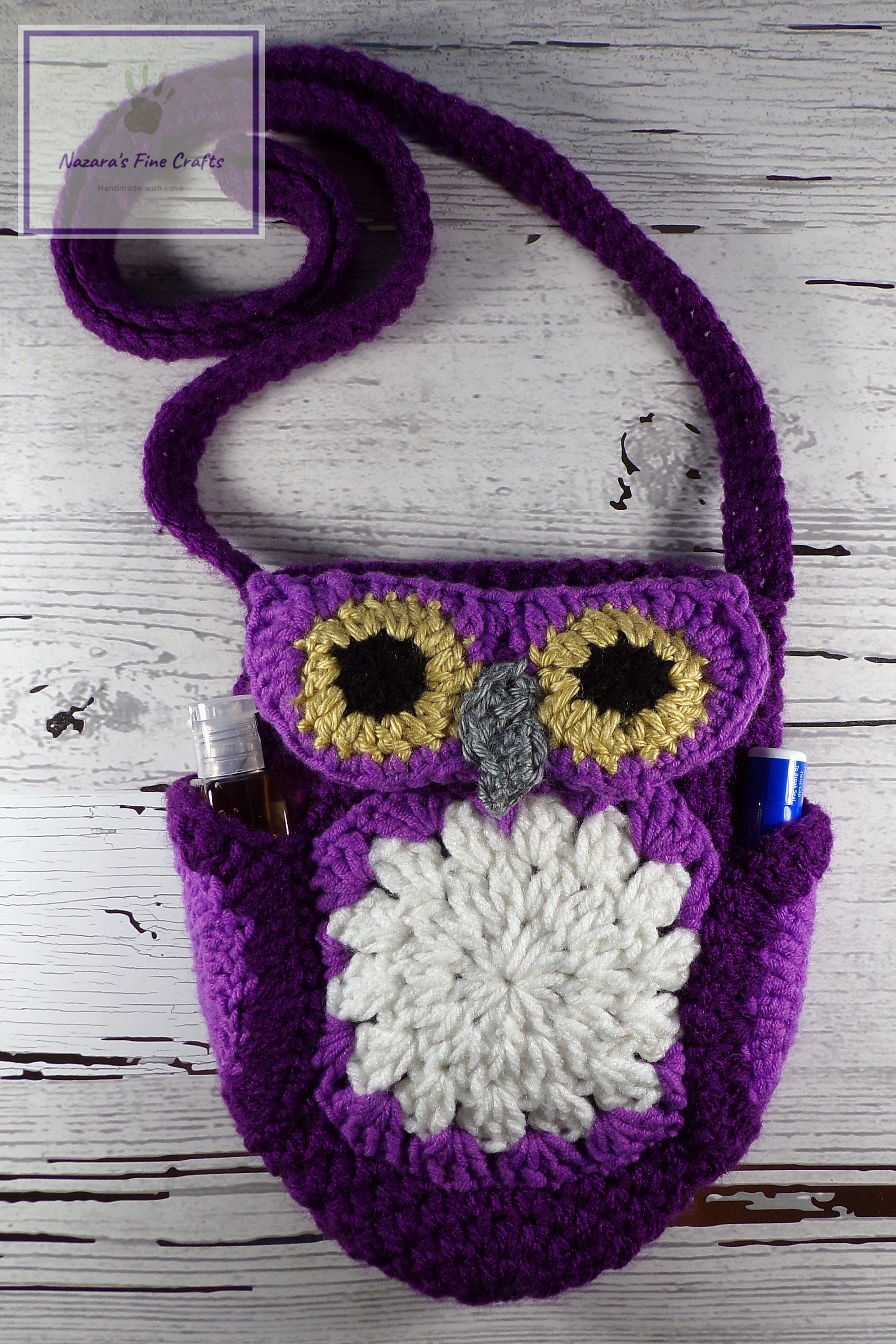 Whoot's Stuff? Crocheted Owl Purse