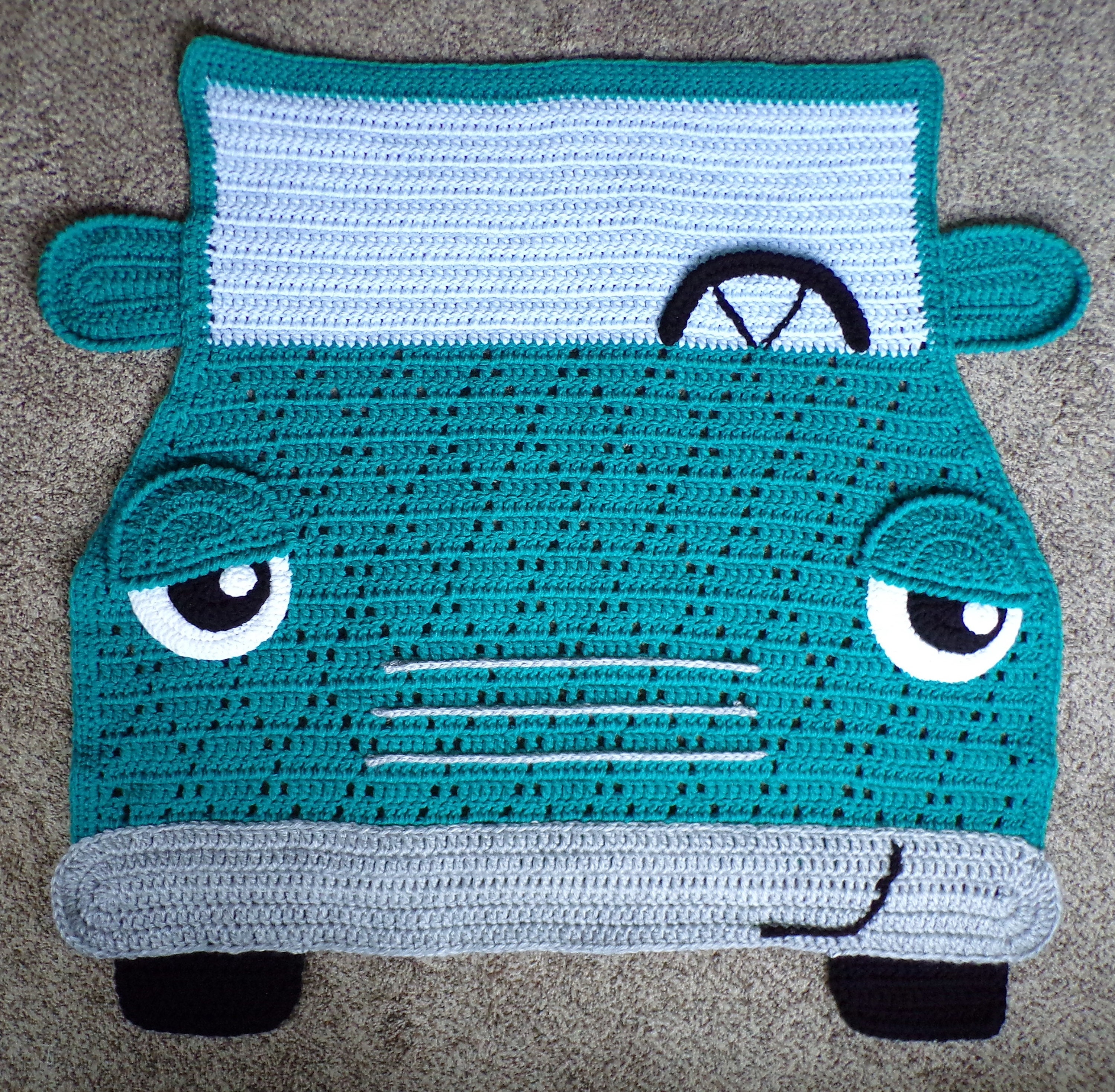 Jimmy The Hybrid Car Rug PDF Crochet Pattern | atelier-yuwa.ciao.jp
