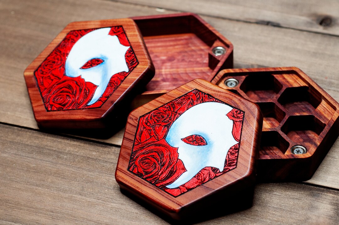 Mask of the Phantom Hand Painted Elderwood Academy Hex Chest Etsy