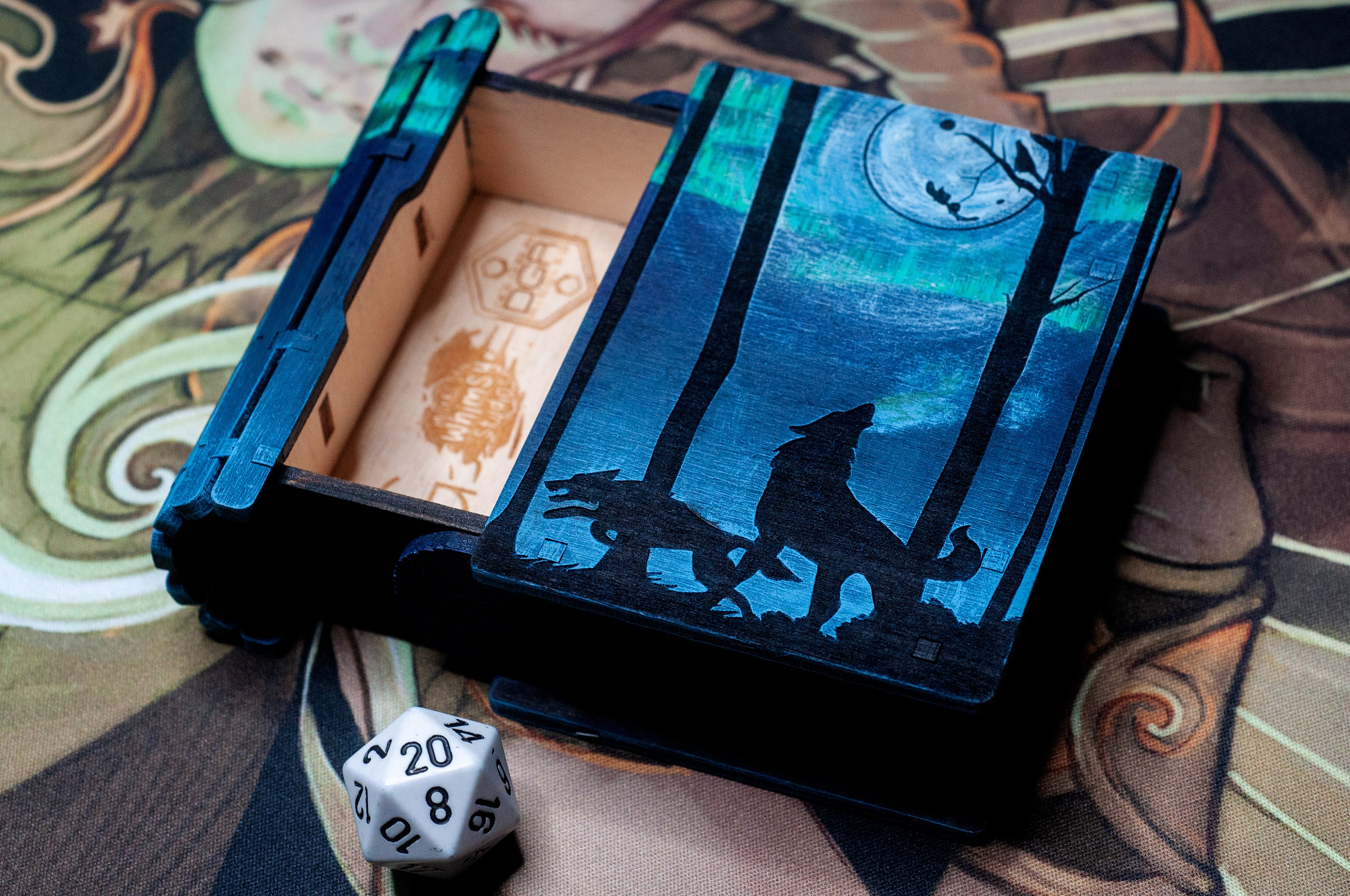 Spell Book - Dice and Gaming Box - Elderwood - Norse Foundry