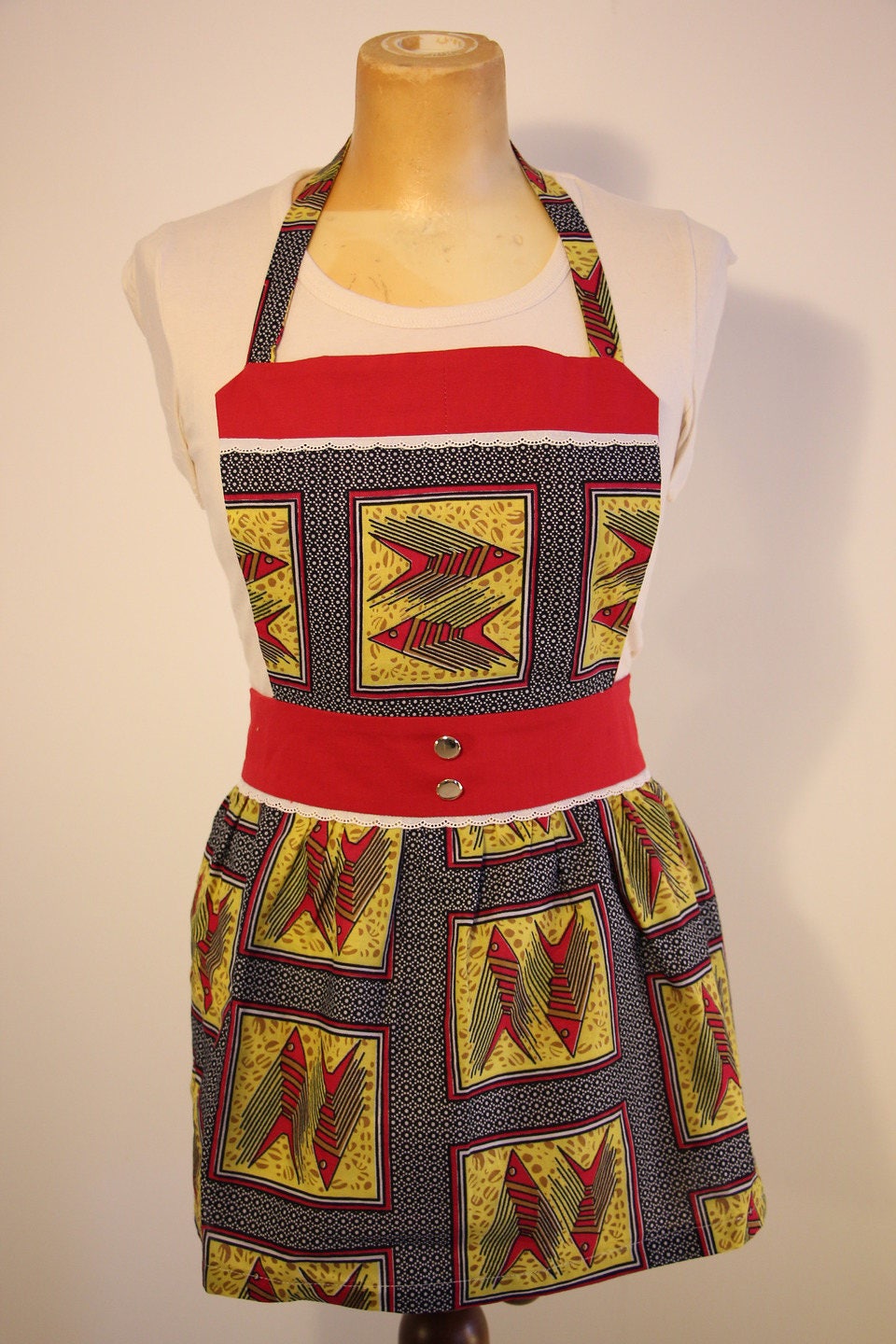 Tablier de Cuisine Femme Au Style Rétro Pin'up