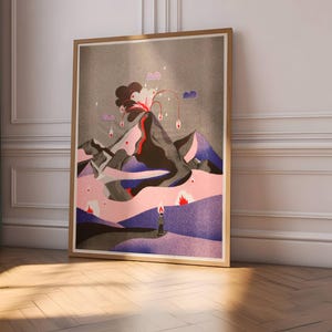 Riso Print dreifarbig Volcano Risografie DinA3