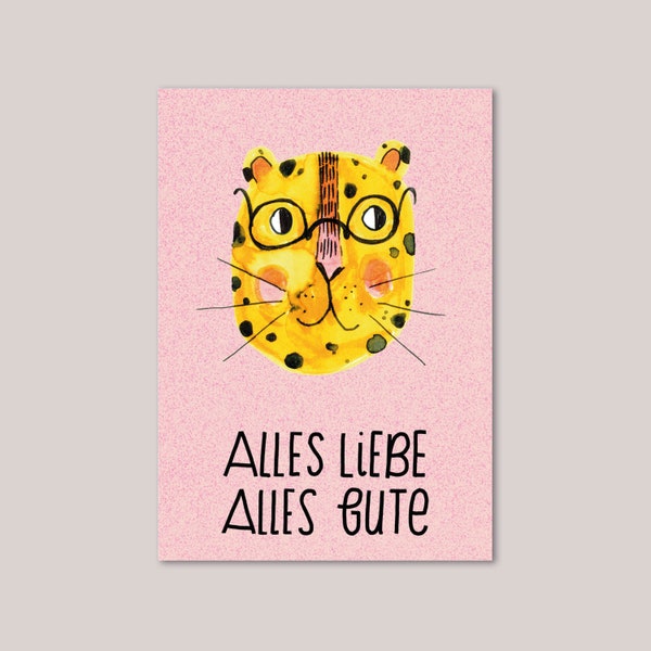 Minikarte Leo "Alles Liebe - Alles Gute"