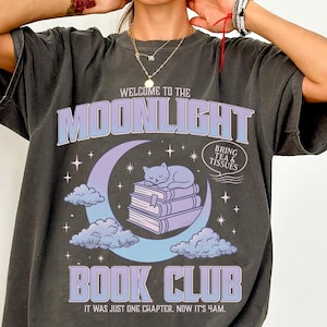 Night Owl Reader Comfort Colors Shirt: Book Lover Gift