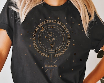 The Iliad Homer, Greek Mythology shirt, lore olympus, bookish gifts, dark cottagecore, poet shirt, Literature sweater, dark academia shirt,