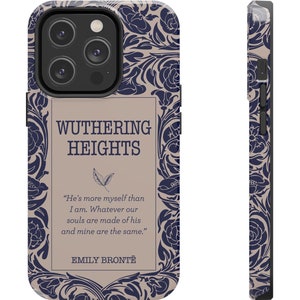 Wuthering Heights Heathcliff iPhone case, bookish phone case, Emily Bronte sisters, English teacher gift, book club gifts image 2
