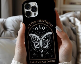 Hades and Persephone, bookish phone case, greek mythology, lore olympus, bookish gifts, book iPhone case, poet shirt, Tough Phone Case