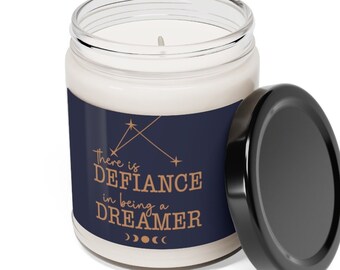bookish candles, book candle, aesthetic candles, booktok merch addie larue candle, dark academia candle, v e Schwab candle