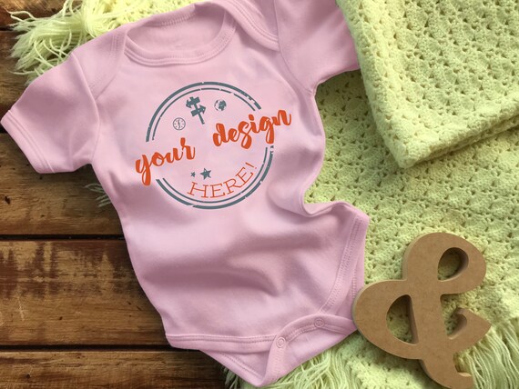 Baby Pink Onesie Mockup Bodysuit Baby Mockup Baby Romper Baby Pink Onesie Mockup Bodysuit Baby Mockup Baby Romper