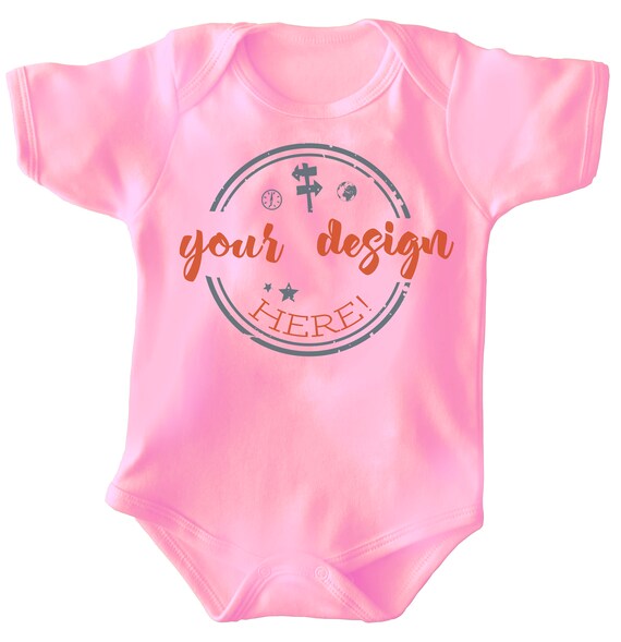 Pink Onesie Mockup Baby Onesie Mockup Onesie Mock Up