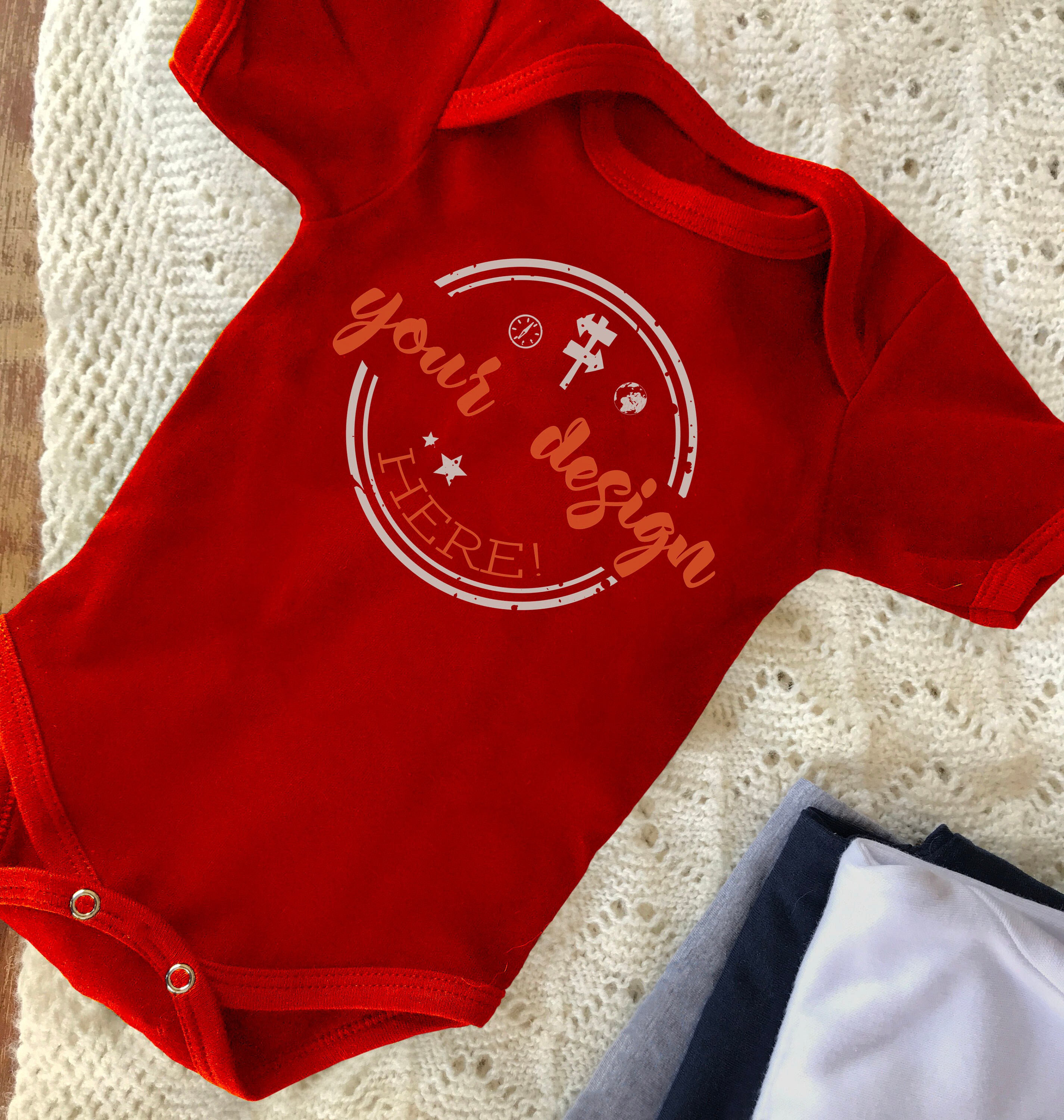 Red Onesie Mockup Baby Onesie Mockup Red Onesie Mock Up Etsy