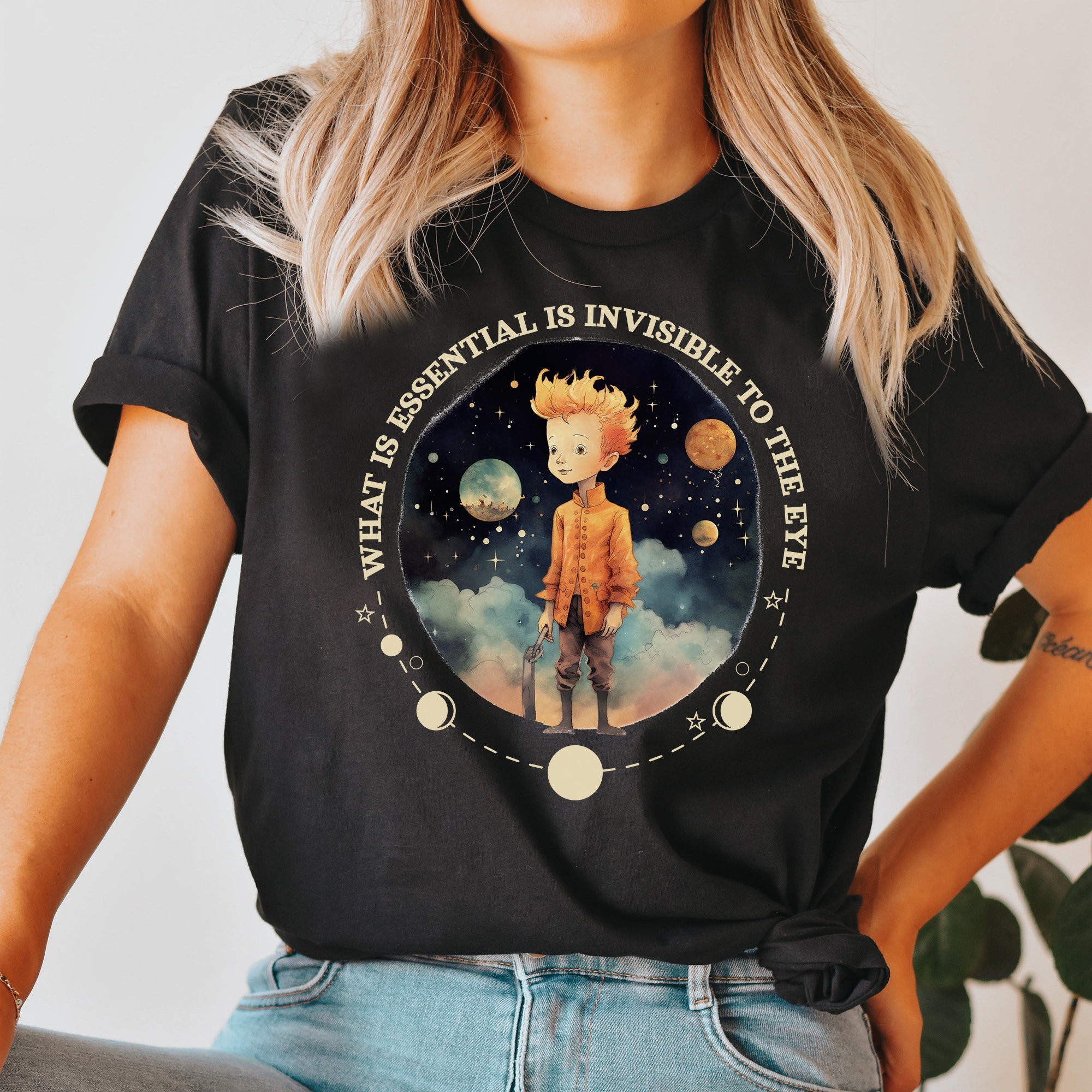 IENA  新品★Le Petit Prince ロゴＴシャツＡ★ Amazon.com: Le Petit Prince Antoine De Saint-Exupery T-Shirt