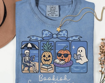 Camiseta Summerween Ghost Comfort Colors: Camiseta assustadora e literária