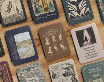 Book Kindle case cover accessories, cute book folio case bookish reader gift for Kindle Paperwhite 12th gen sleeve