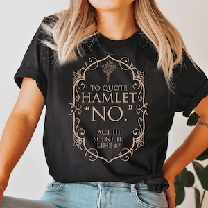 Shakespeare shirt, bookish merch, English teacher gift, literature poet tee, Gothic clothes, book club gifts