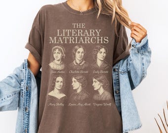 Comfortkleuren schoolse, Jane Austen-shirt, Pride and Prejudice, Bronte Sisters, Jane Eyre-cadeaus, Wuthering Heights, Little Women-literatuur