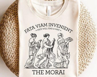 the morai greek mythology bookish shirt, lore olympus, bookish gifts, dark cottagecore poet shirt