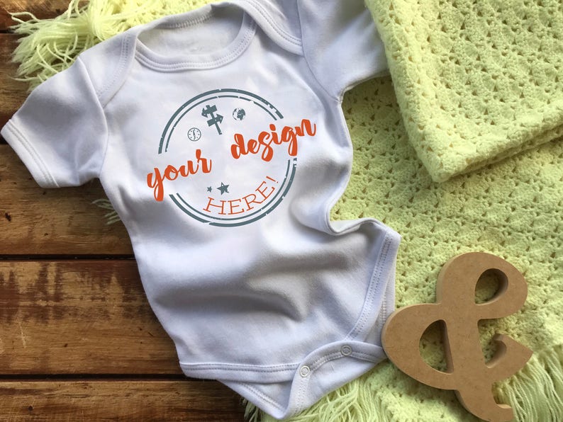 Download Baby onesie mockup onesie mock up Baby bodysuit Mockup | Etsy