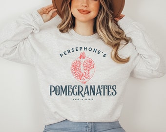 hades and persephone greek mythology bookish sweater, lore olympus, bookish gifts, dark cottagecore poet sweatshirt