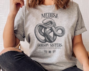 Medusa shirt, Greek mythology, bookish merch, Literature teacher, Philosopher gifts, The Iliad Odyssey, poet book club, Artemis costume
