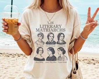 Comfortkleuren schoolse, Jane Austen-shirt, Pride and Prejudice, Bronte Sisters, Jane Eyre-cadeaus, Wuthering Heights, Little Women-literatuur