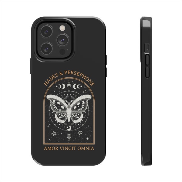 Hades and Persephone, bookish phone case, greek mythology, lore olympus, bookish gifts, book iPhone case, poet shirt, Tough Phone Case