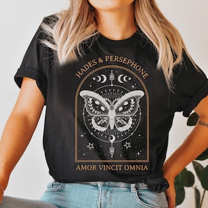 hades and persephone greek mythology bookish shirt, lore olympus, bookish gifts, dark cottagecore poet shirt