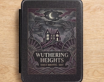 Wuthering Heights Kindle case cover accessories, cute book folio case bookish reader gift for Kindle Paperwhite 12th gen sleeve