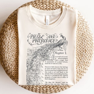 Pride and Prejudice,  Jane Austen gifts, bookish shirt, booktok bookish merch, Jane Austen shirt, Mr Darcy Pemberley reading shirt