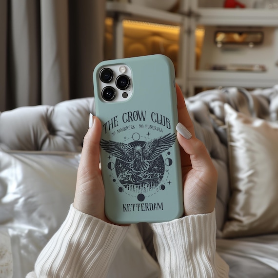 Six of Crows iPhone Case: Ketterdam Crow Club Romantasy Gift