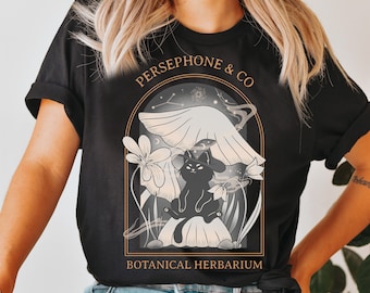 Hades and Persephone greek mythology bookish shirt, lore olympus, bookish gifts, dark cottagecore poet shirt