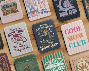 Book Kindle case cover accessories, cute book folio case bookish reader gift for Kindle Paperwhite 12th gen sleeve