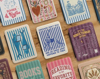 Book Kindle case cover accessories, cute book folio case bookish reader gift for Kindle Paperwhite 12th gen sleeve