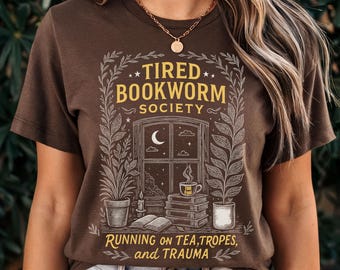 Booktrovert Shirt: Tired Bookworm Mom, Book Lover Gift