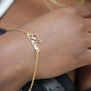 Pulseira personalizada com nome, tornozeleira personalizada em aço inoxidável