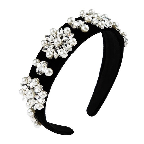 Pearl Headband Jewelled Headband Baroque Headband Statement