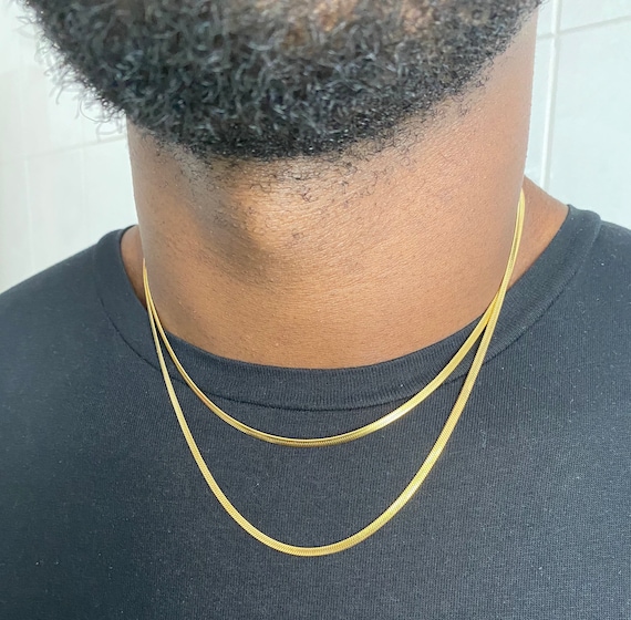 Herringbone Necklace Mens Herringbone 