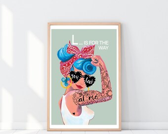 Impressão de amor - Garota Pin Up