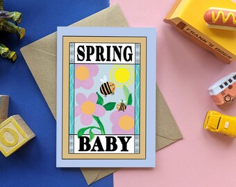 New Baby Card - Spring