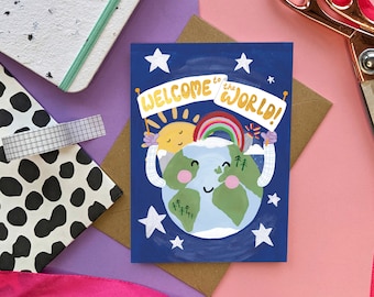 Welcome to the World - New Baby Card