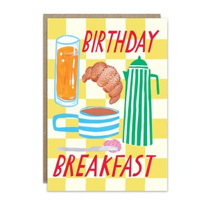 Cartão de café da manhã de aniversário imagem 3